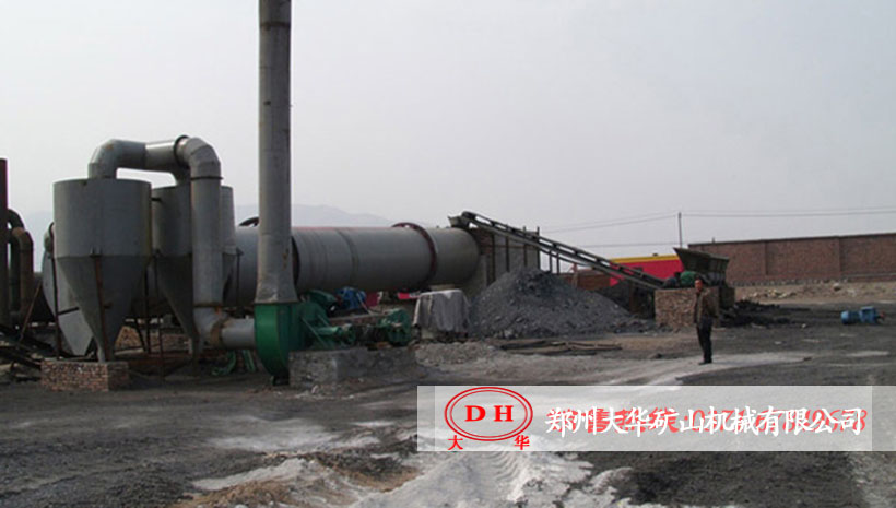 山西阳泉Φ2.0x18米煤矸石干燥现场