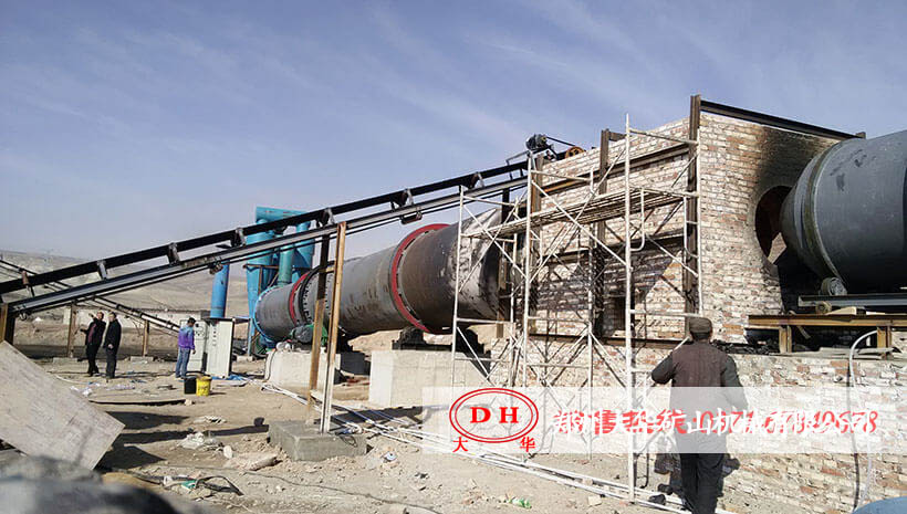新疆伊宁2X20m煤粉烘干机使用现场