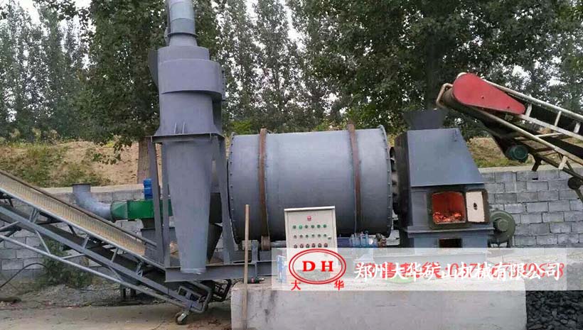 江苏吴中时产6吨小型沙子烘干机生产现场