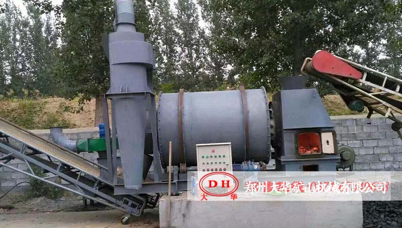江苏吴中时产6吨小型沙子烘干机生产现场