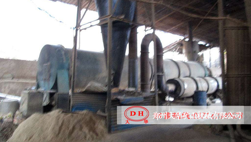 吉林通化Φ1x12米秸秆烘干成型制炭生产现场