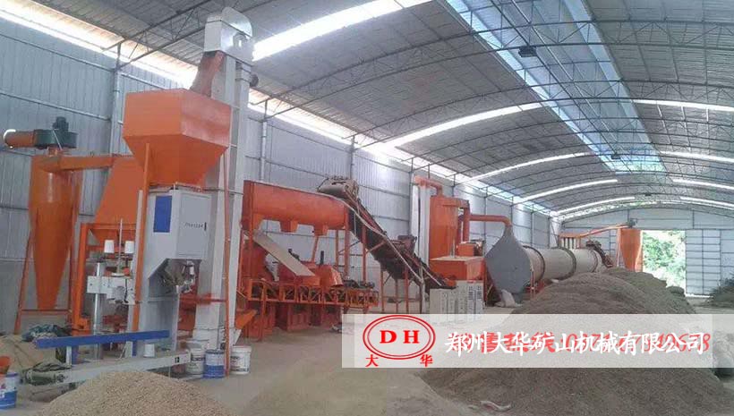 安徽淮南Φ1.8x18米生物质烘干生产现场